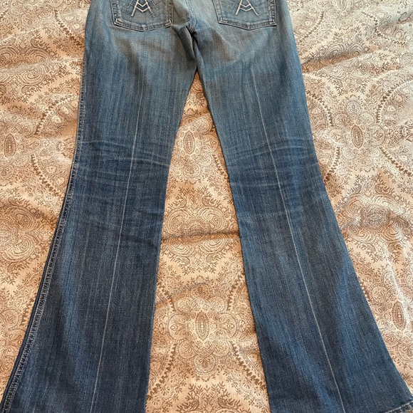 Women's 7 for all mankind Blue Flared Jeans - Picture 6 of 6